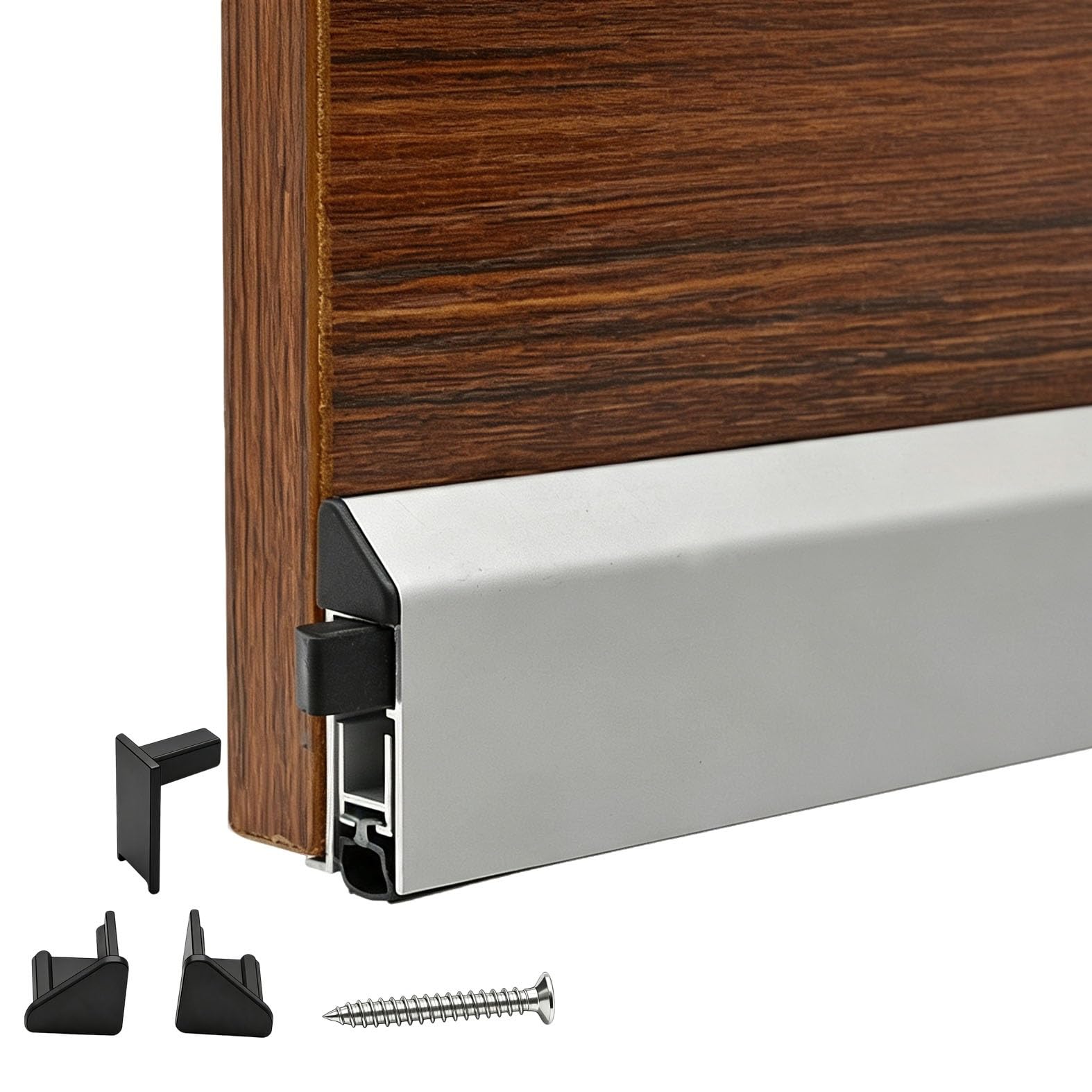 Burlete Inferior Automático Oculto Para Puertas, Oficinas Aluminio
