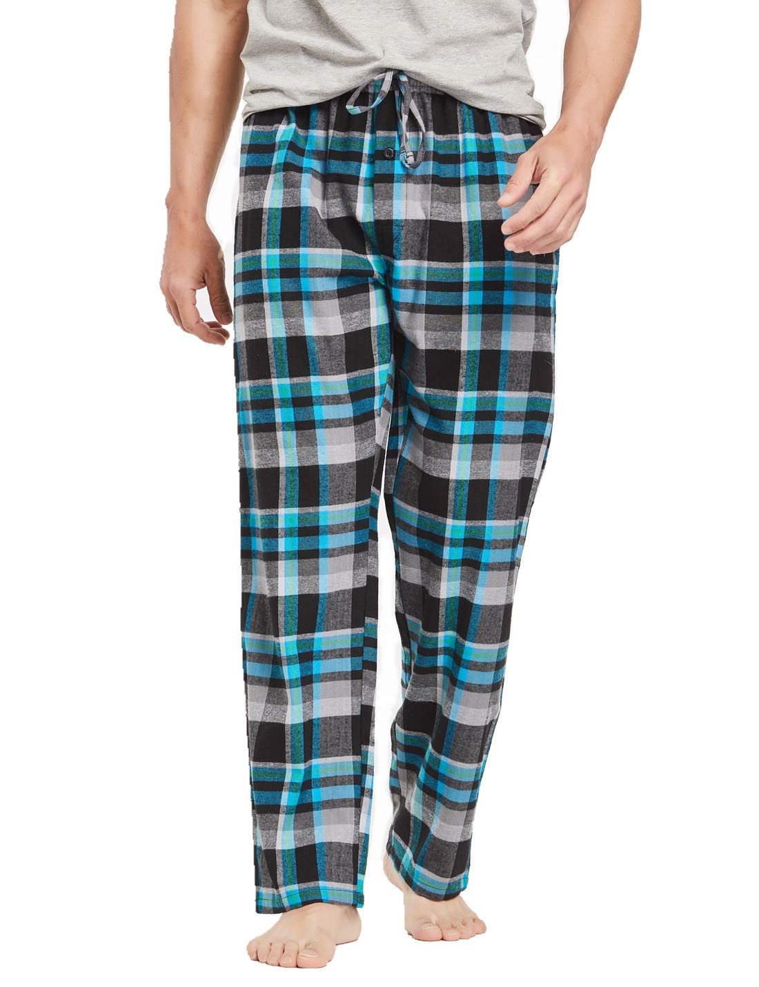 Unisex Flannel Pajama Pants Field Hockey Lounge Pants Black