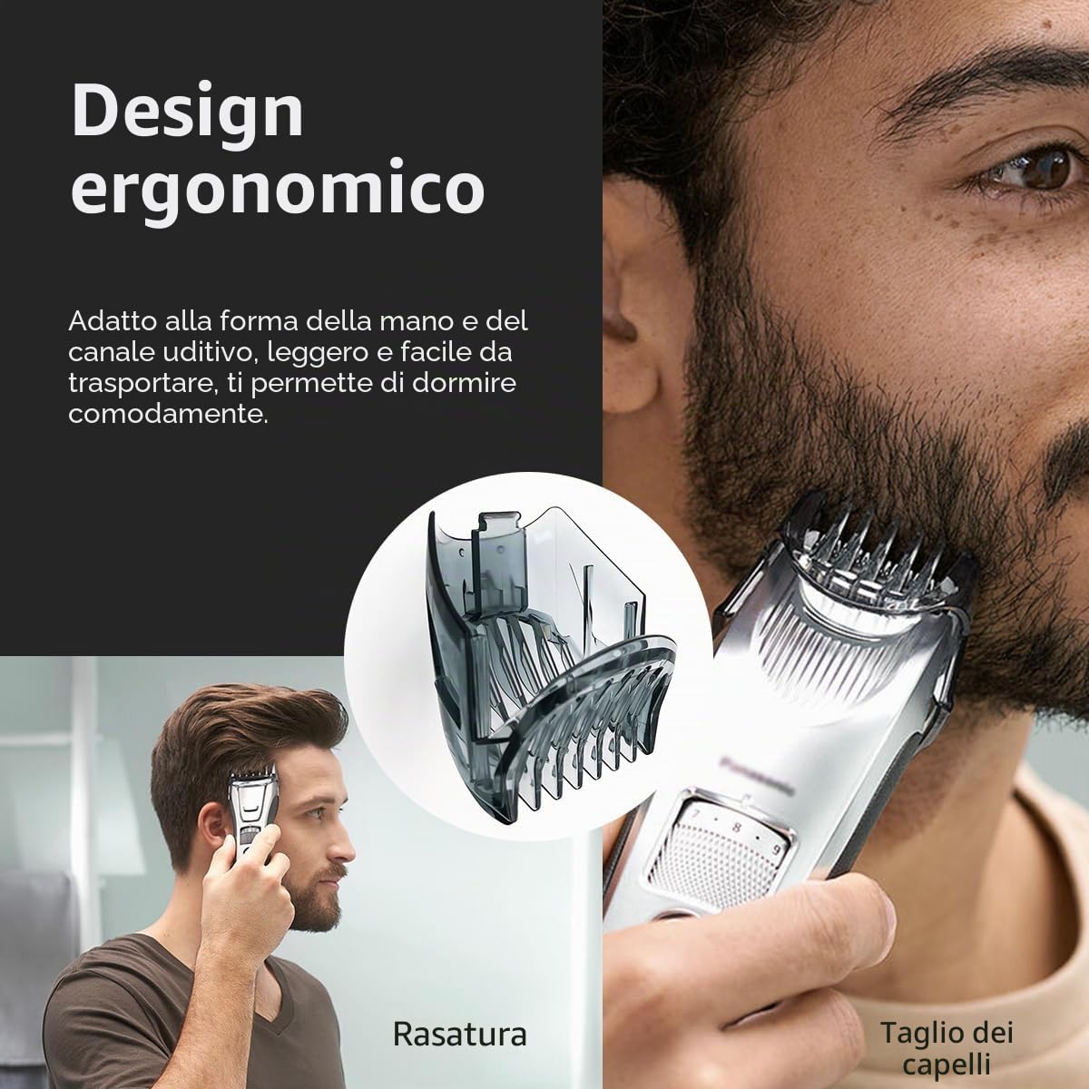 Pettine di ricambio 1-10 mm compatibile con Panasonic ER-GB60 ER-GB74 ER-GB70 ER-GB80 Uomo Barba Trimmer Pettini
