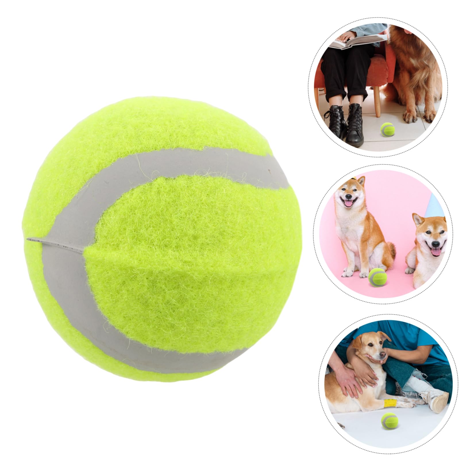 22stücke Teiliges Tennisbällen Für Hunde Bouncy Bälle Interaktive Trainings Und Spielbälle Für Kleine Mittelgroße Und Große Hunde Langlebige Kaubälle