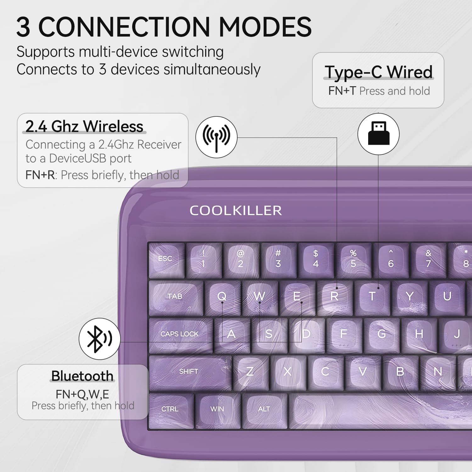 CoolKiller VIVID67 connection modes diagram