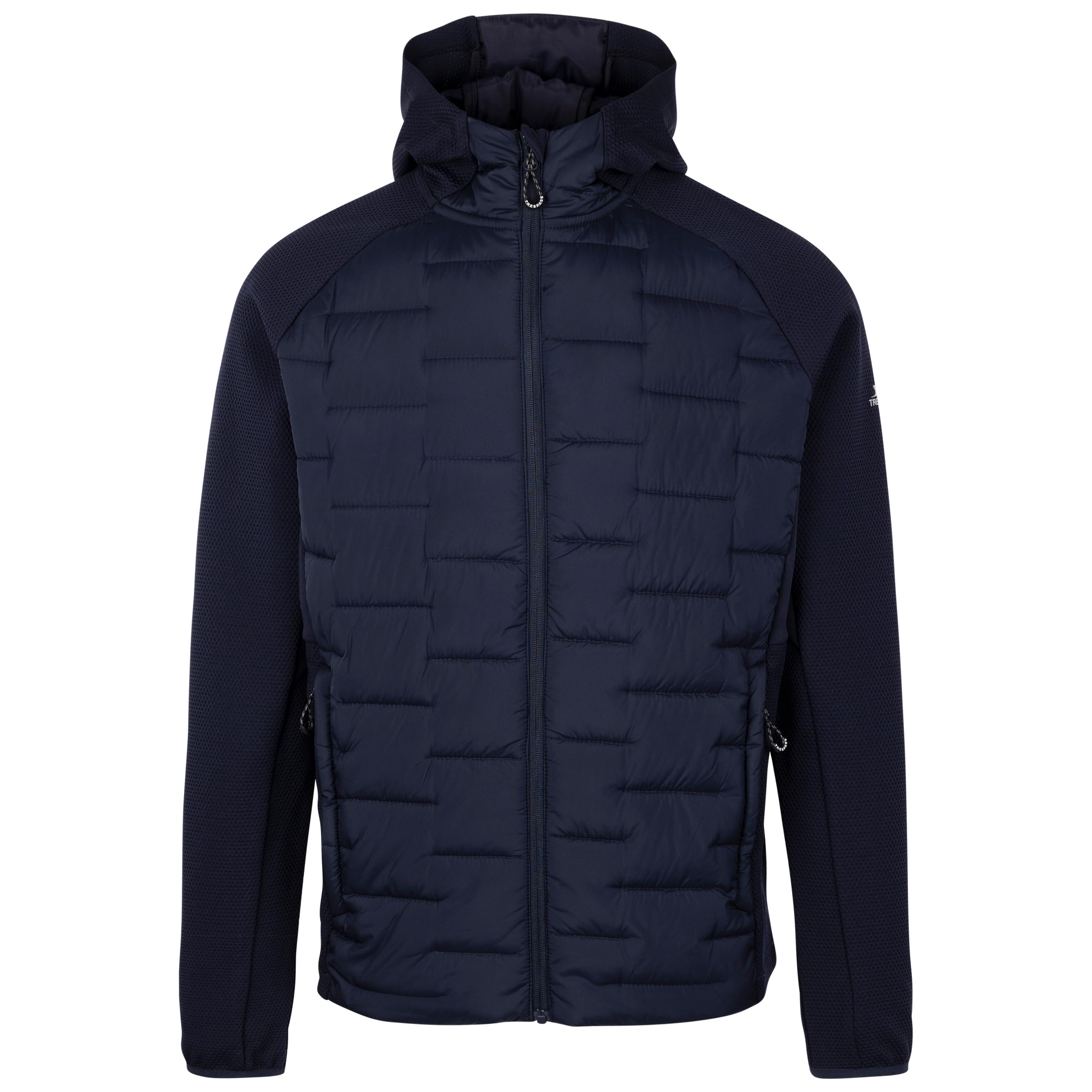 Trespass Men's Navy Active Top Grown On Hood With Full Zip Quick Dry Heber