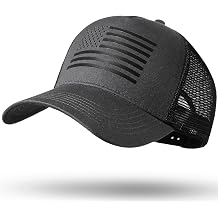 American Flag Trucker Hat USA Hats for Men Women Snapback Baseball Cap Breathable Mesh Side Durable Adjustable Wear