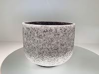 Vista 4 de Cuenco de cristal de fusión de obsidiana con piedras preciosas D Chakra sacro de 10 pulgadas con mazo de goma gratis Anillo O Striker