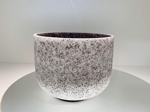 Miniatura 4 de Cuenco de cristal de fusión de obsidiana con piedras preciosas D Chakra sacro de 10 pulgadas con mazo de goma gratis Anillo O Striker