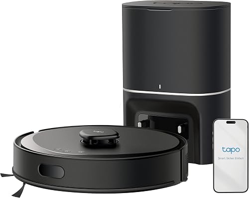 Tapo Robot Vacuum Cleaner with Automatic Suction Station,…