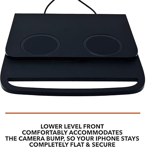 Miniatura 5 de Cargador de teléfono inalámbrico dual para Rivian R1T y R1S compatible con MagSafe iPhone 14, 13, 12 - Almohadilla de carga rápida con reposabrazos,