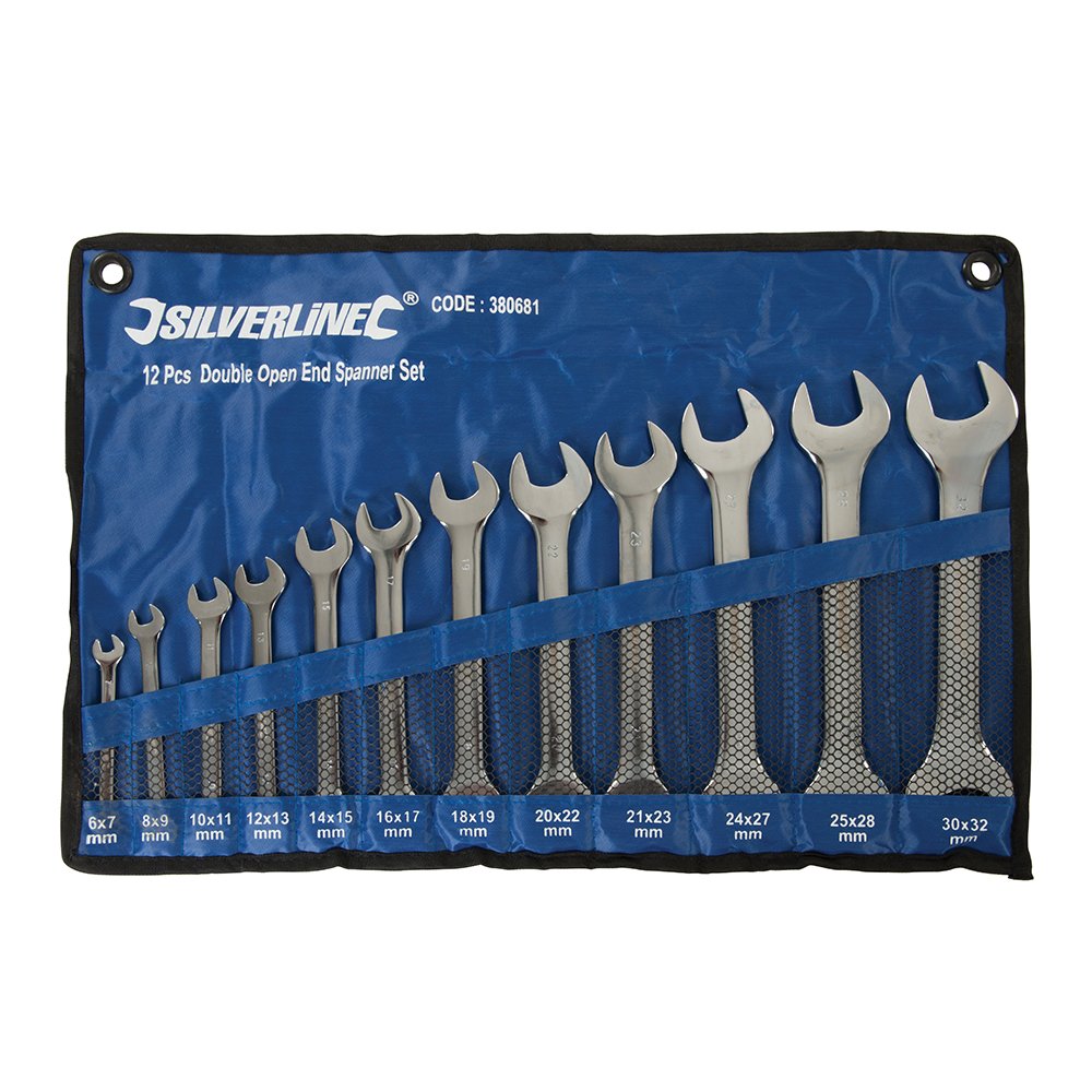 Silverline Not_applicable 380681 Open Ended Spanner Set 12Pce 6 - 32 Mm