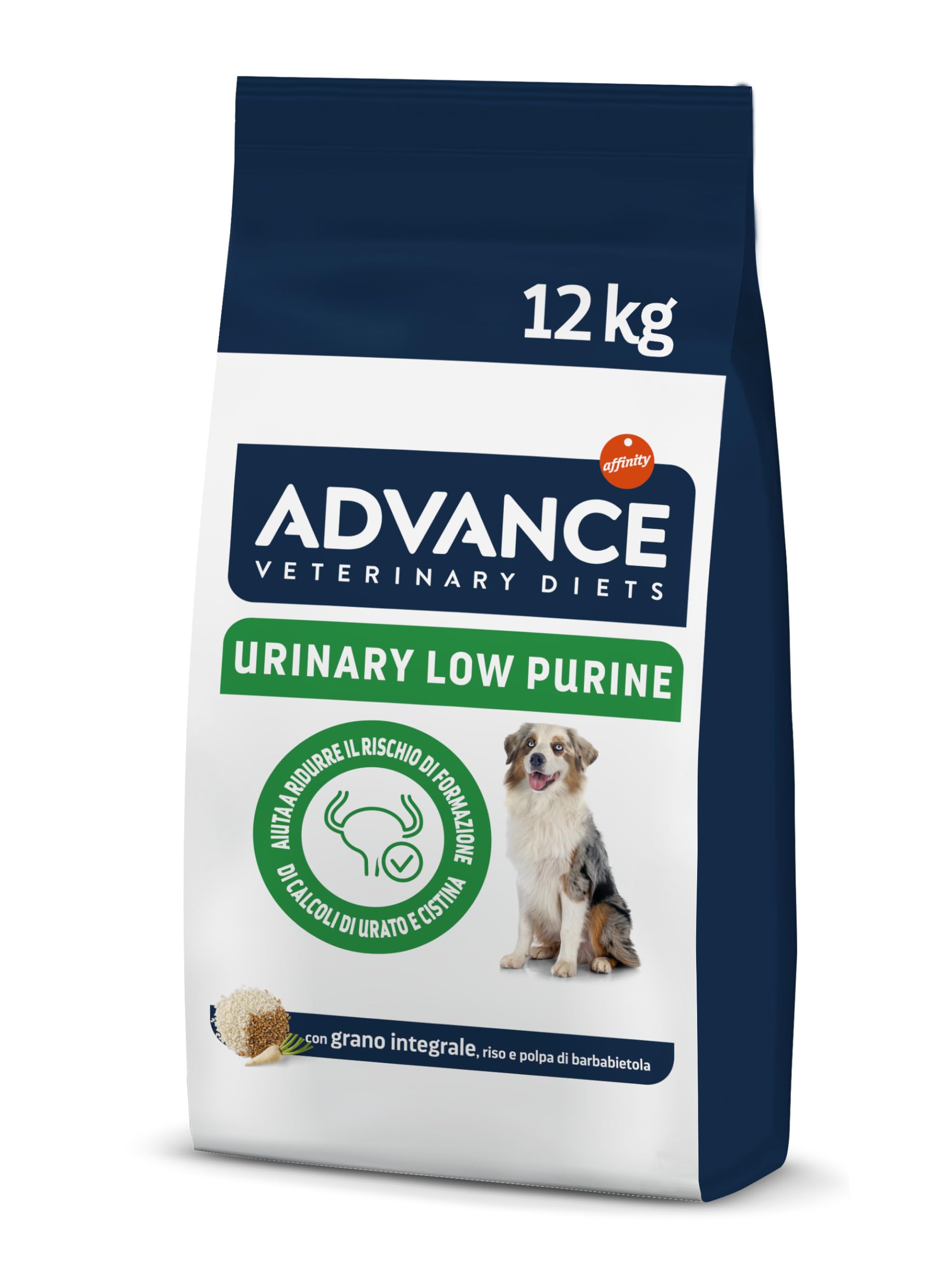 Advance Veterinary Diets Urinary Low Purine - Cibo per Cani con Problemi Urinari - 12Kg