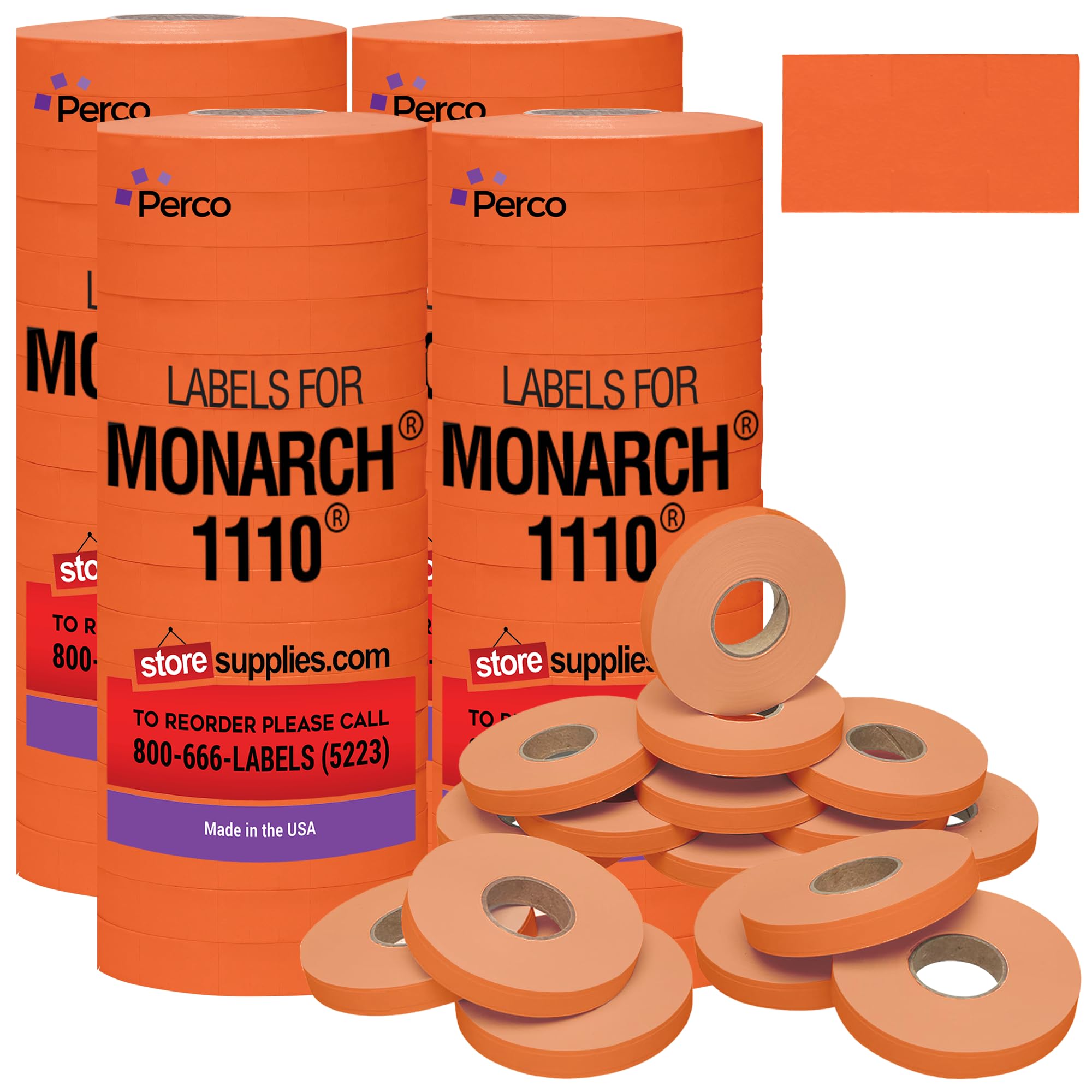 Price Label Rolls Compatible With Monarch 1110 Pricemarker - 19mm X 10mm, Yellow (Sleeve Of 16 Rolls) - View #13