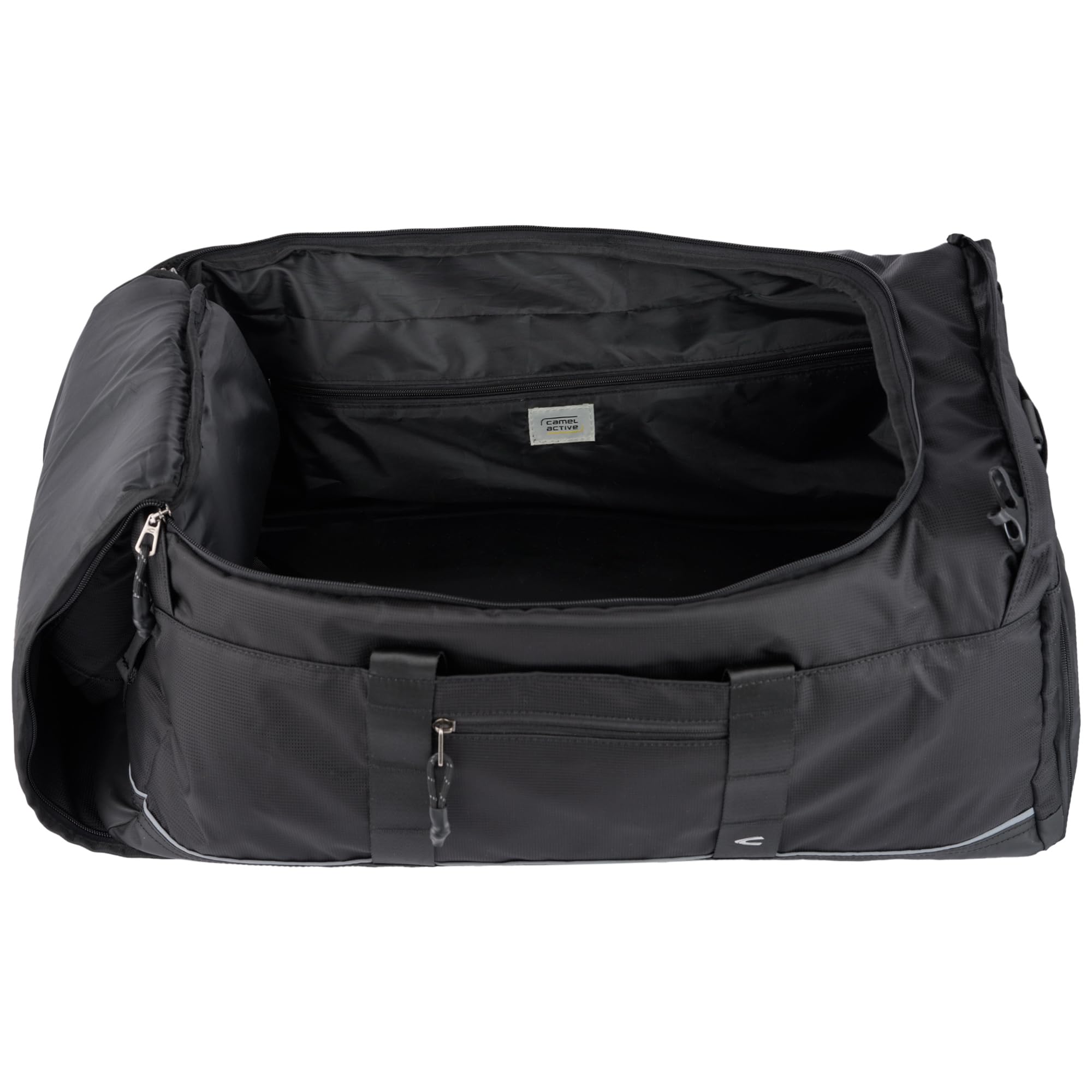 camel active Herren Connect Weekender mit separatem Schuhfach Schwarz, Menswear-L