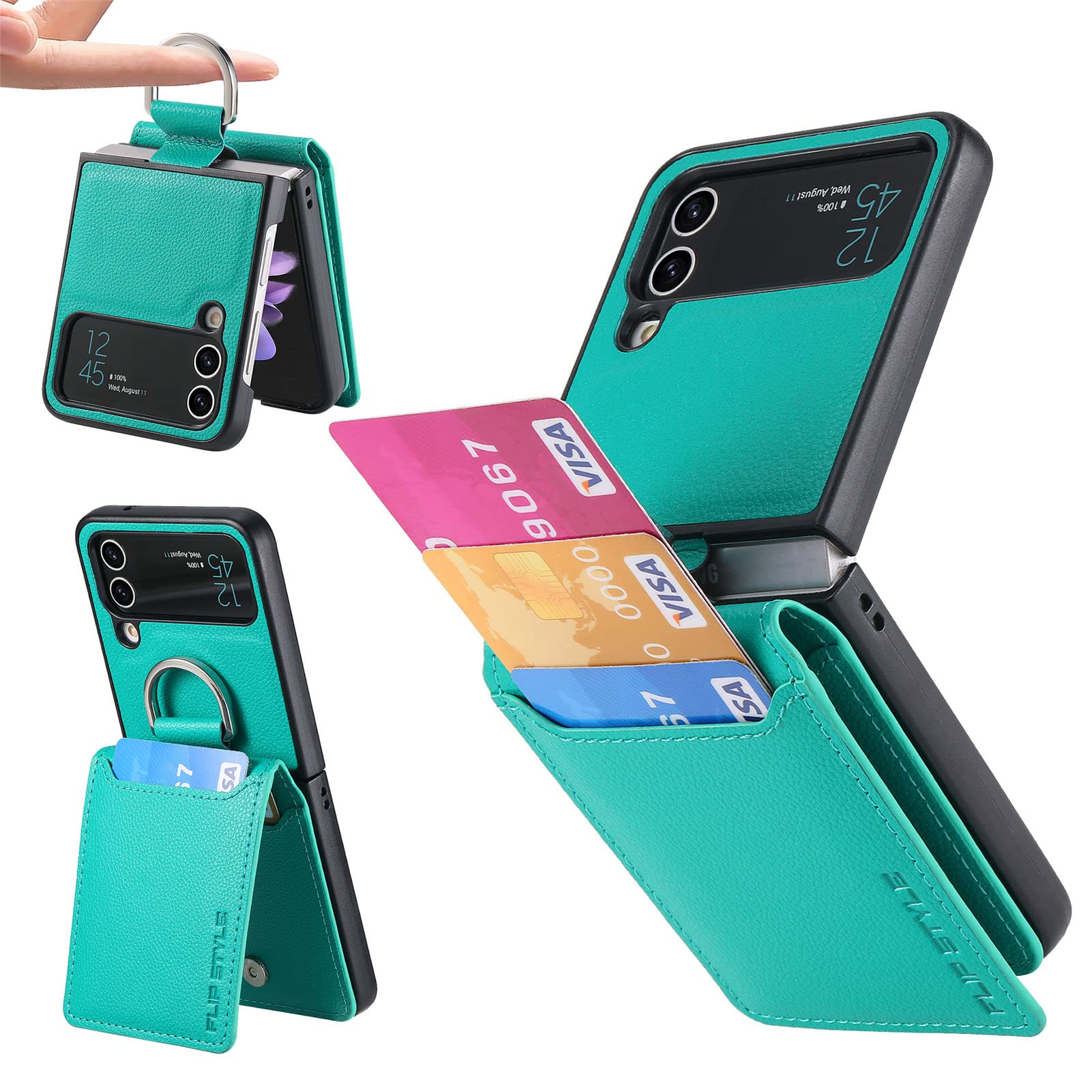 For Samsung Galaxy Z Flip Case Wallet Shockproof Case
