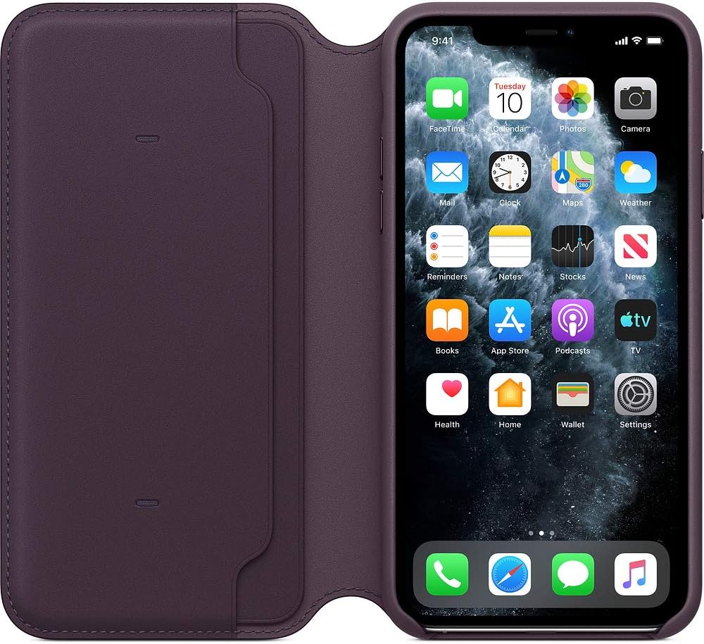 Apple Leather Folio (for iPhone 11 Pro Max) - Aubergine