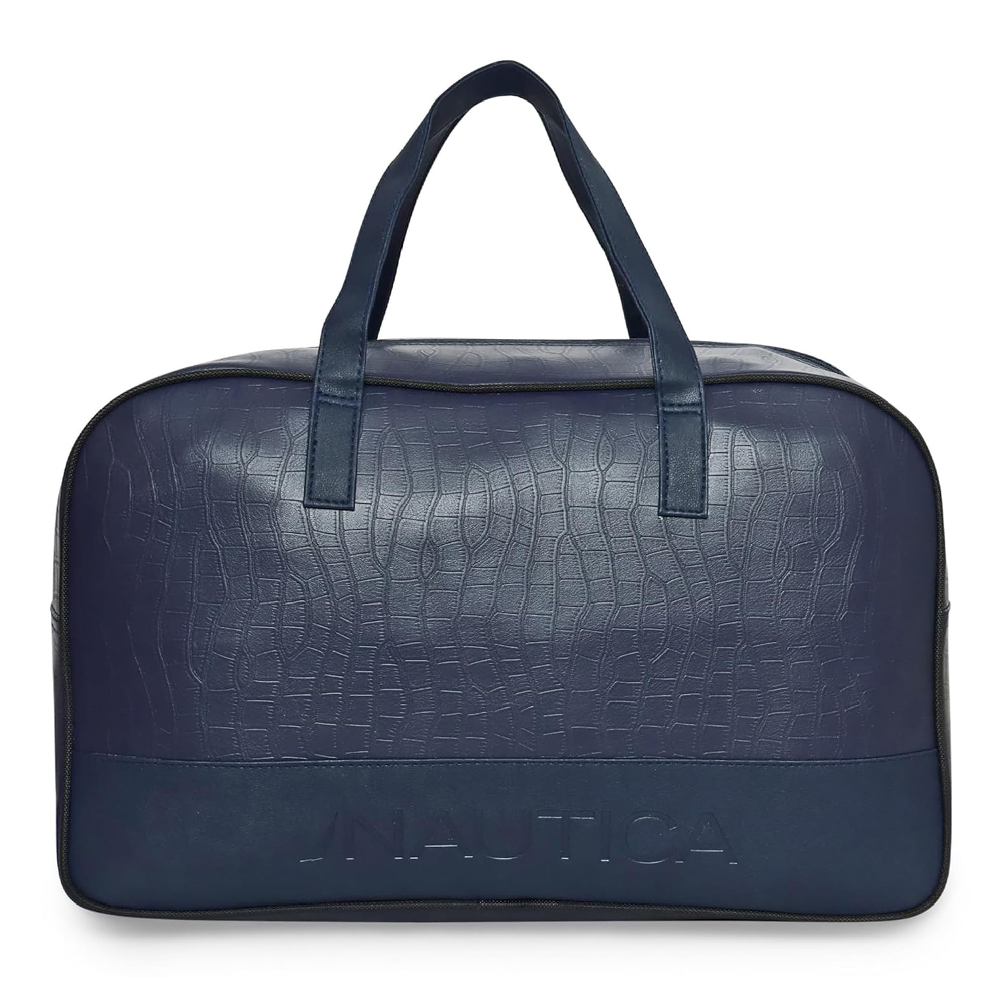 nautica Duffle Bag for Travel | Stylish Leatherette Luggage | Compact and Comfortable for Travelling |Hand Duffel Bag |Gym Duffle Bag |Suitable for Men and Women 25 L- NTDUF4001 (Navy Blue)-picture-43