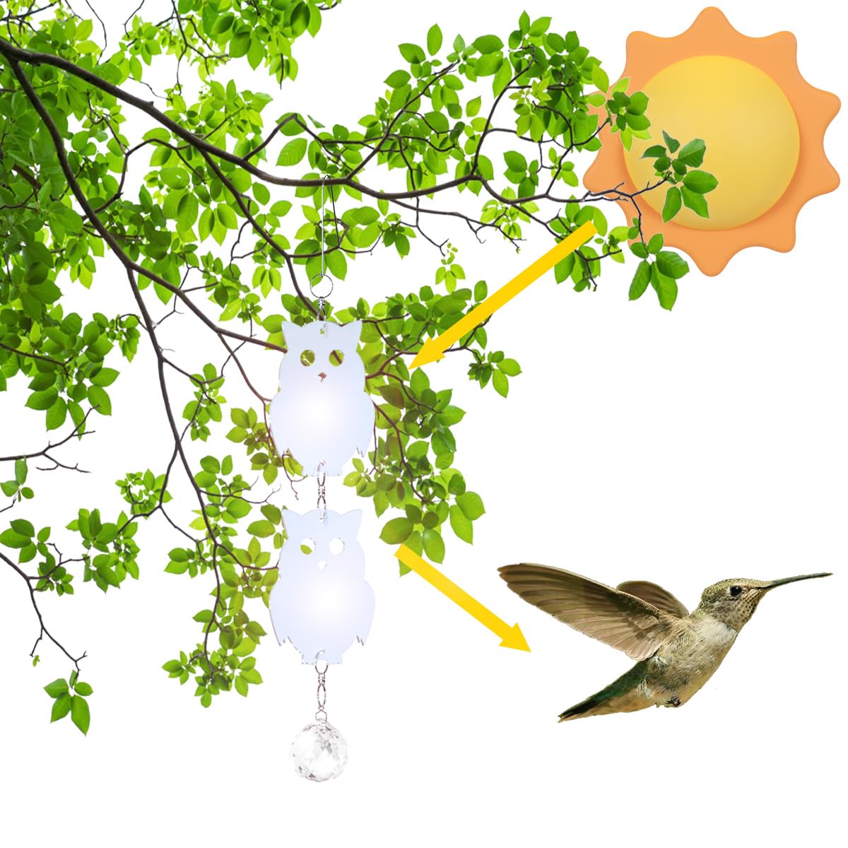Disco Repelente De Pájaros, Dispositivo Reflectante Para Col | Meses Sin Interés