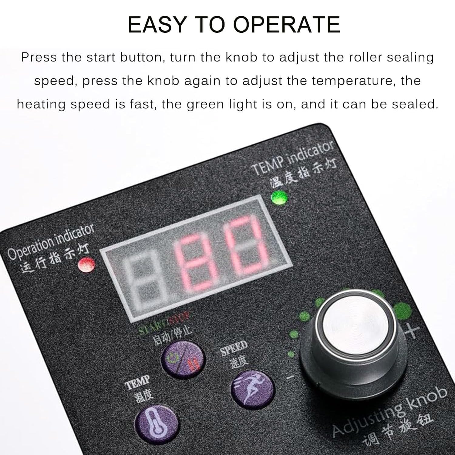Máquina automática de sellado continuo, sellador térmico de bolsas de plástico de 5 m/min con control de temperatura de 50 a 200 °C para soluciones de embalaje eficientes