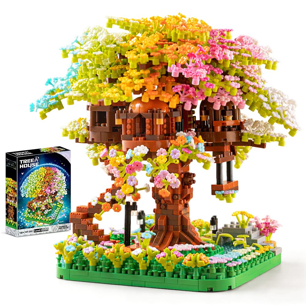 Sakura Tree House Building Block Set