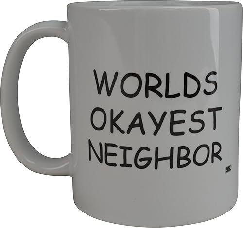 Rogue River Tactical Divertida taza de café Wolds Okayest Neighbor Novedosa Taza Gran idea de regalo para oficina Gag Elefante Blanco Humor Barrio