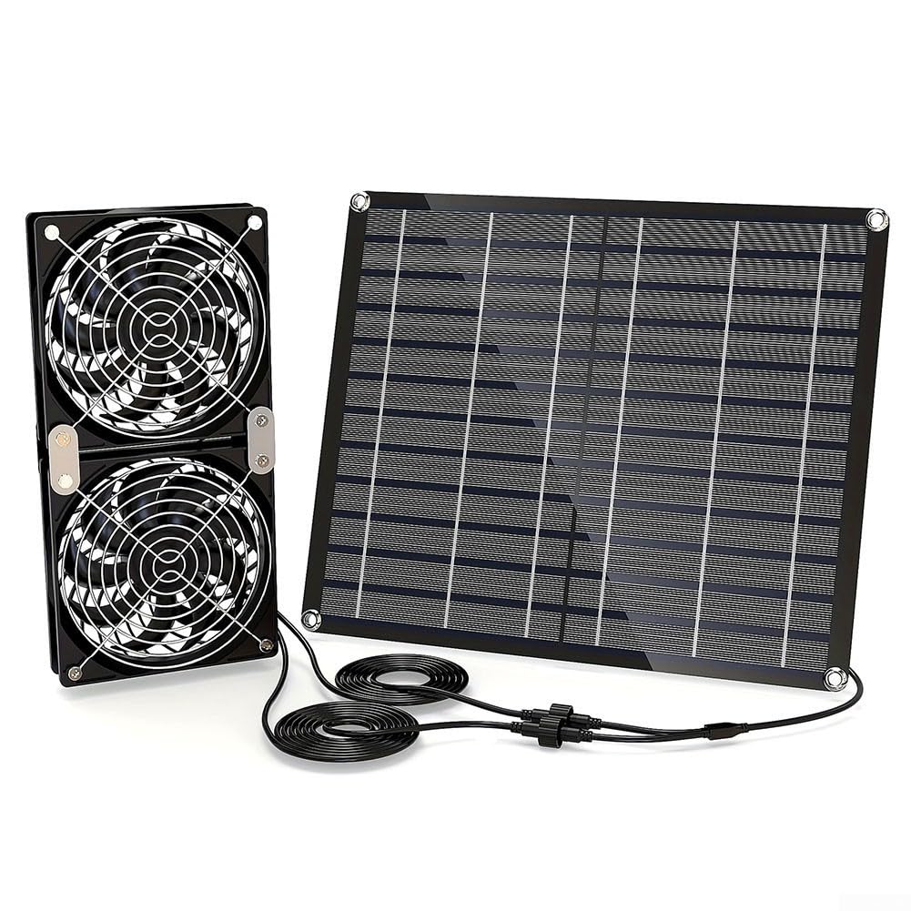 Kit Ventilazione Pollaio 15W Due Ventole Silicio
