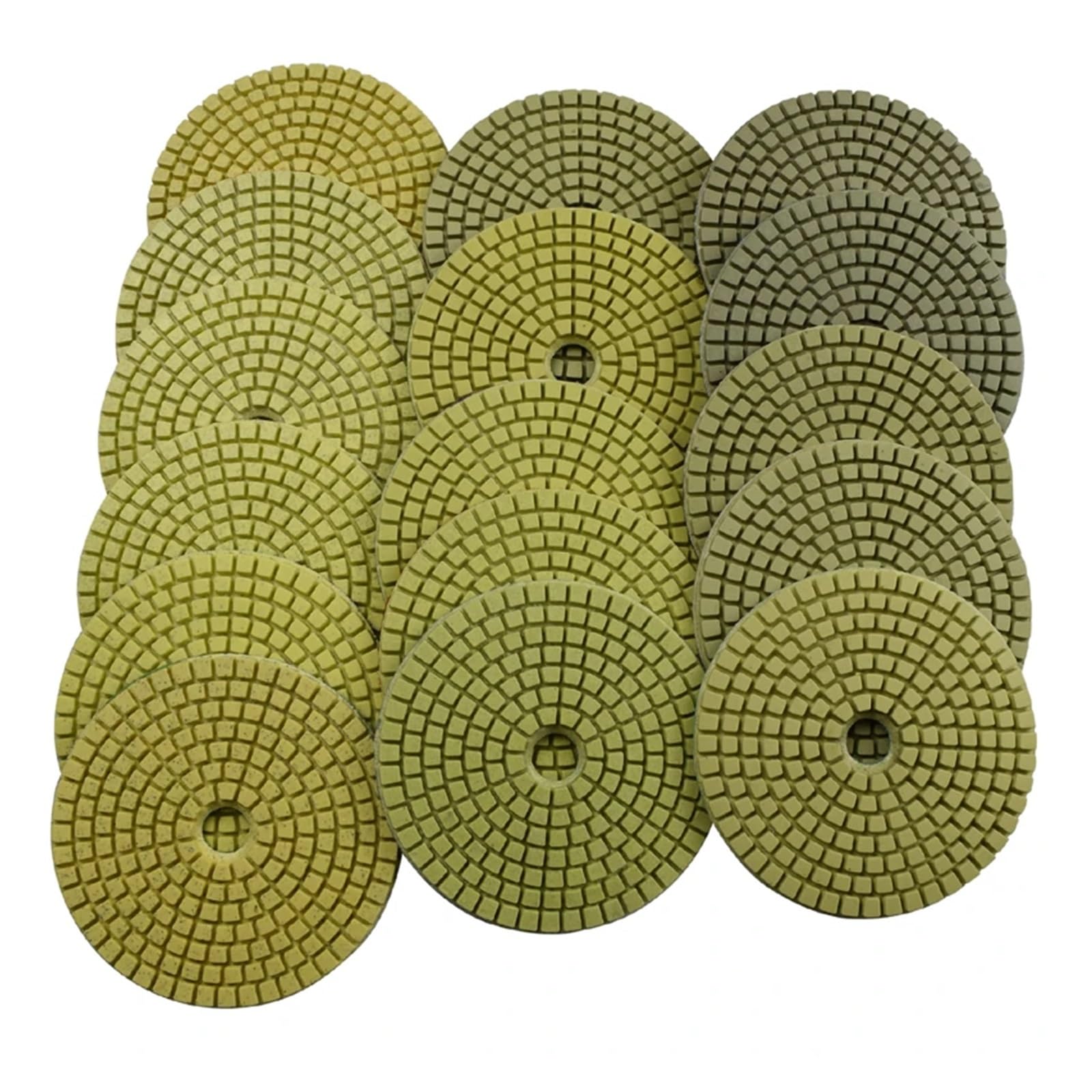 Almohadilla de pulido de diamante, Almohadillas de pulido diamante 4 pulgadas, grano húmedo 30-8000, paquete 16, for piedra, mármol, hormigón y granito(16 Pcs,100)