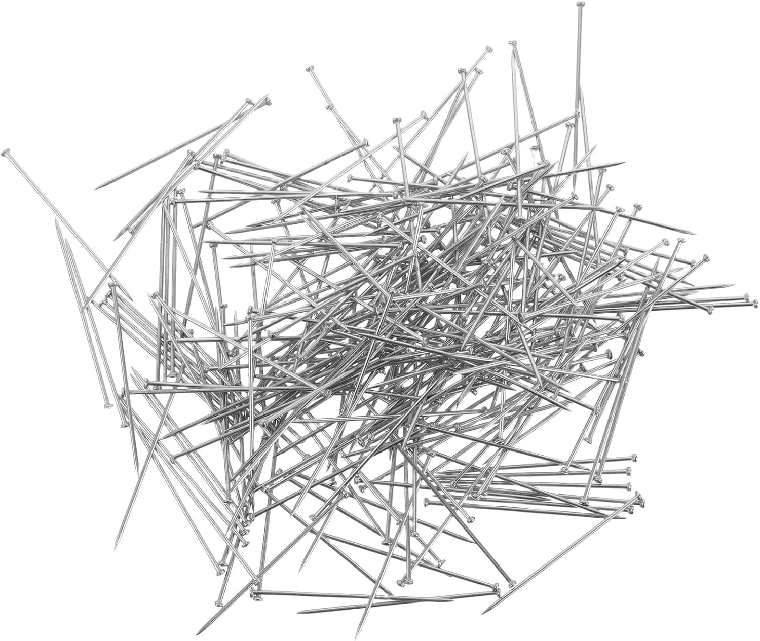 1000pcs Sewing Pins for Dressmaking and Quilting 0.6x26mm Flat Head Straight Pins in Plastic Box for Sewing Professionals and DIY Sewing Accessories