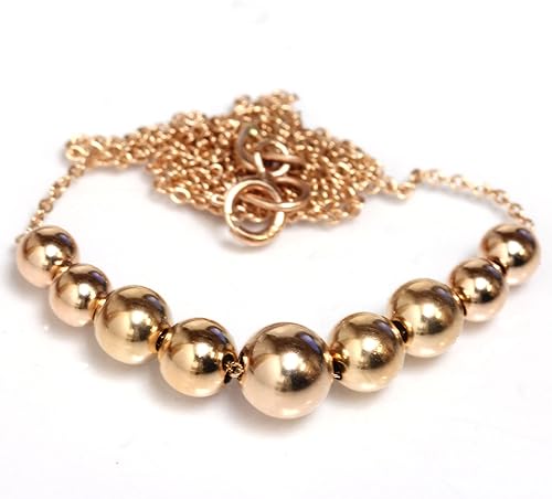 Miniatura 2 de Seven Seas Pearls 14k Gold Collar de nueve cuentas de estación, 14.0in, 16.0in, 18.0in y 20.0in, para mujer, color blanco amarillo y rosa