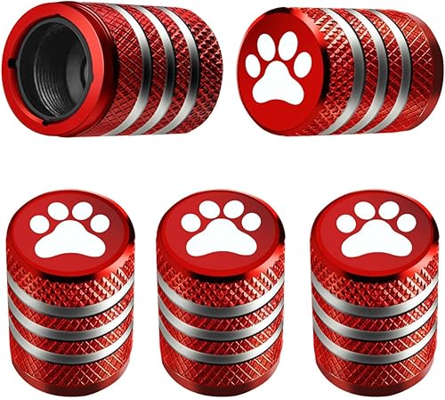 Tapones para vástago de válvula de neumático, 5 unidades, tapas de aire de metal con forro de plástico, resistentes a la corrosión, a prueba de