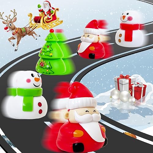 Miniatura 7 de Baaxxango 30 piezas de juguetes de Navidad para automóviles, mini juguetes de Navidad, regalos de fiesta de Navidad para premios de aula, recuerdos