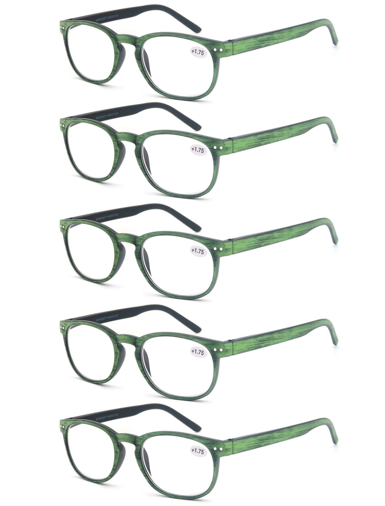 MODFANS Gafas de Lectura Hombre/Mujere,Buena Vision Ligeras Comodas,Vista de Cerca/Vista Cansada,Moda,Practicas