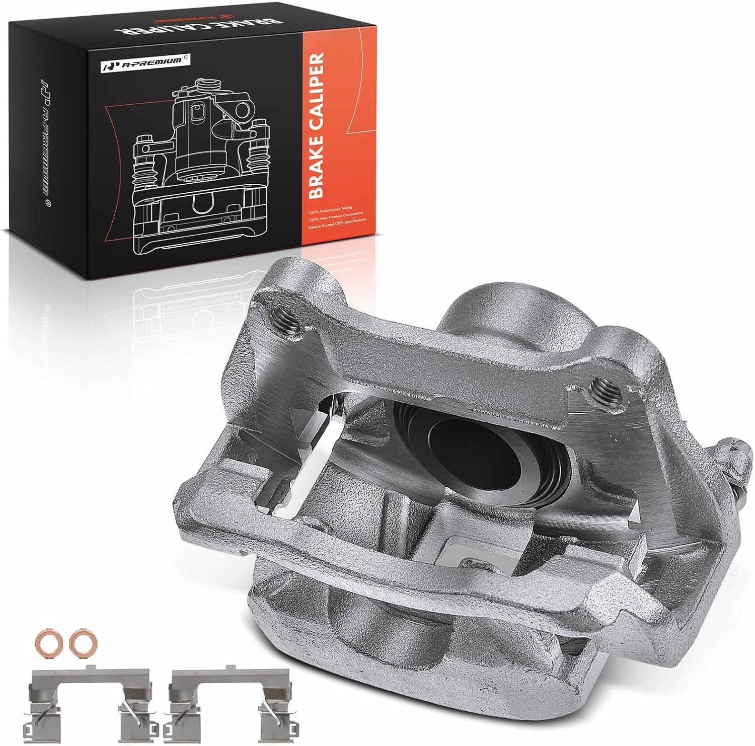 A-Premium Front Disc Brake Caliper Assembly with Bracket Compatible with Select Buick and Chevy Models - Camaro 2016-2019, Envision 2016-2018
