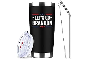 Let's Go Brandon - 20 OZ Insulated Tumblers With Lid Straw
