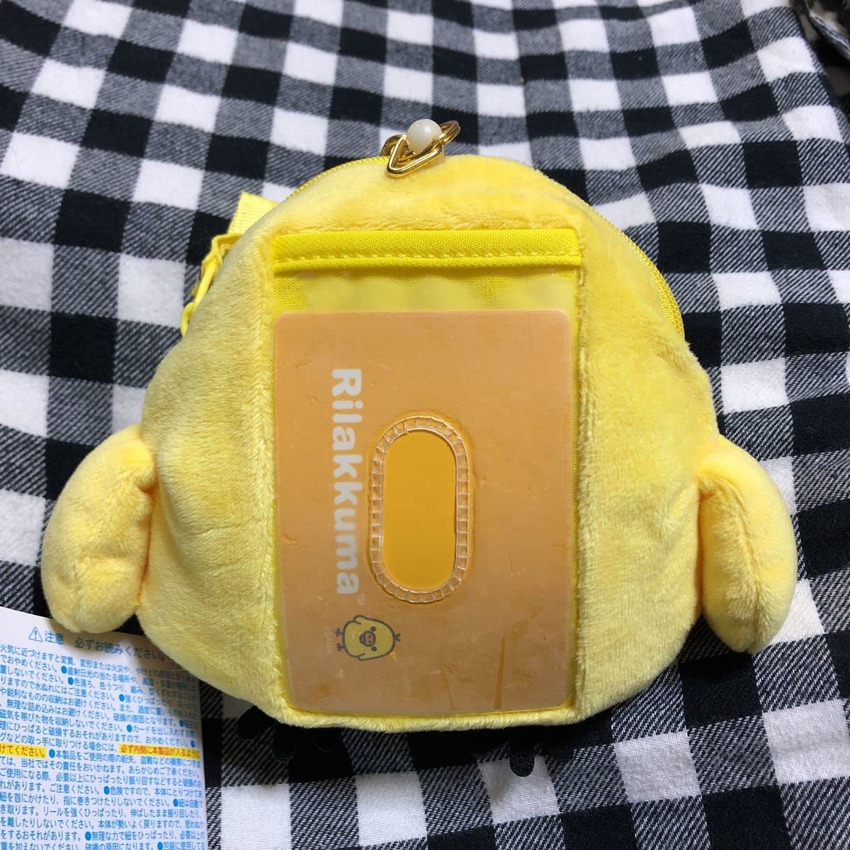 Amazon.co.jp: キイロイトリ リール付き パスケース 定期入れ