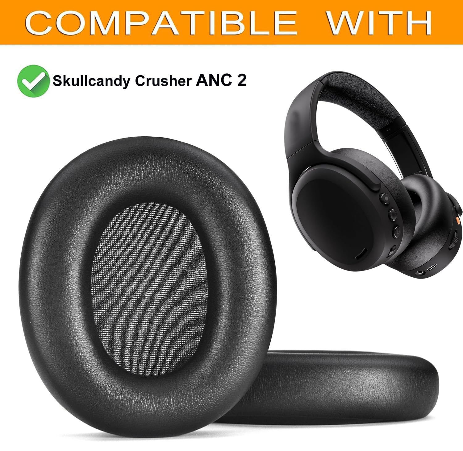 Skullcandy crusher anc2 イヤーパッド破れあり Amazon.com: Ear Pads Replacement Compatible with Skullcandy