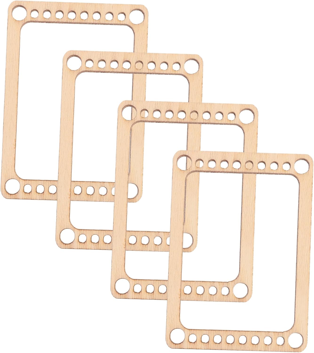 DOITOOL 4pcs Mini Weaving Board Handcraft for Projects Portable Weaving Tool for Creating Intricate Patterns and Motifs for Craft Enthusiasts