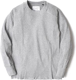 [ヒューストン] サーマル メンズ 長袖 （ 厚手・ハニカム・無地 ）