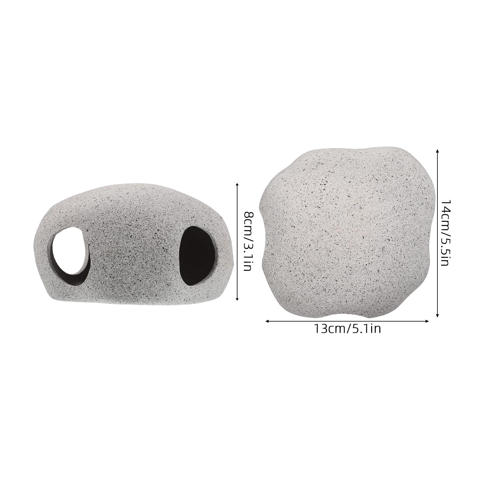 DOITOOL Garnelenhöhle für Aquarien: Unterschlupf für Aquarien, violetter Sand, Garnelenzuchthöhle, Aquarium-Landschaftsornament für die Fischzucht