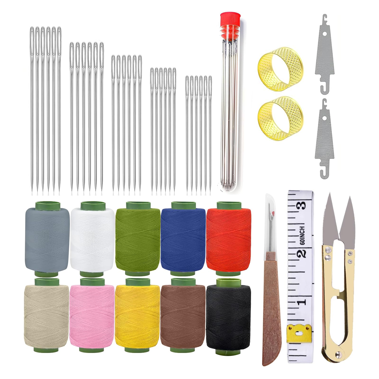 Photo 1 of ***MISSING PARTS***
Obear 43-Piece Sewing Kit for Adults and Beginners,Big Eye Stainless Steel Sewing Needles Kit for Hand Sewing with Needle Threader and Seam Ripper