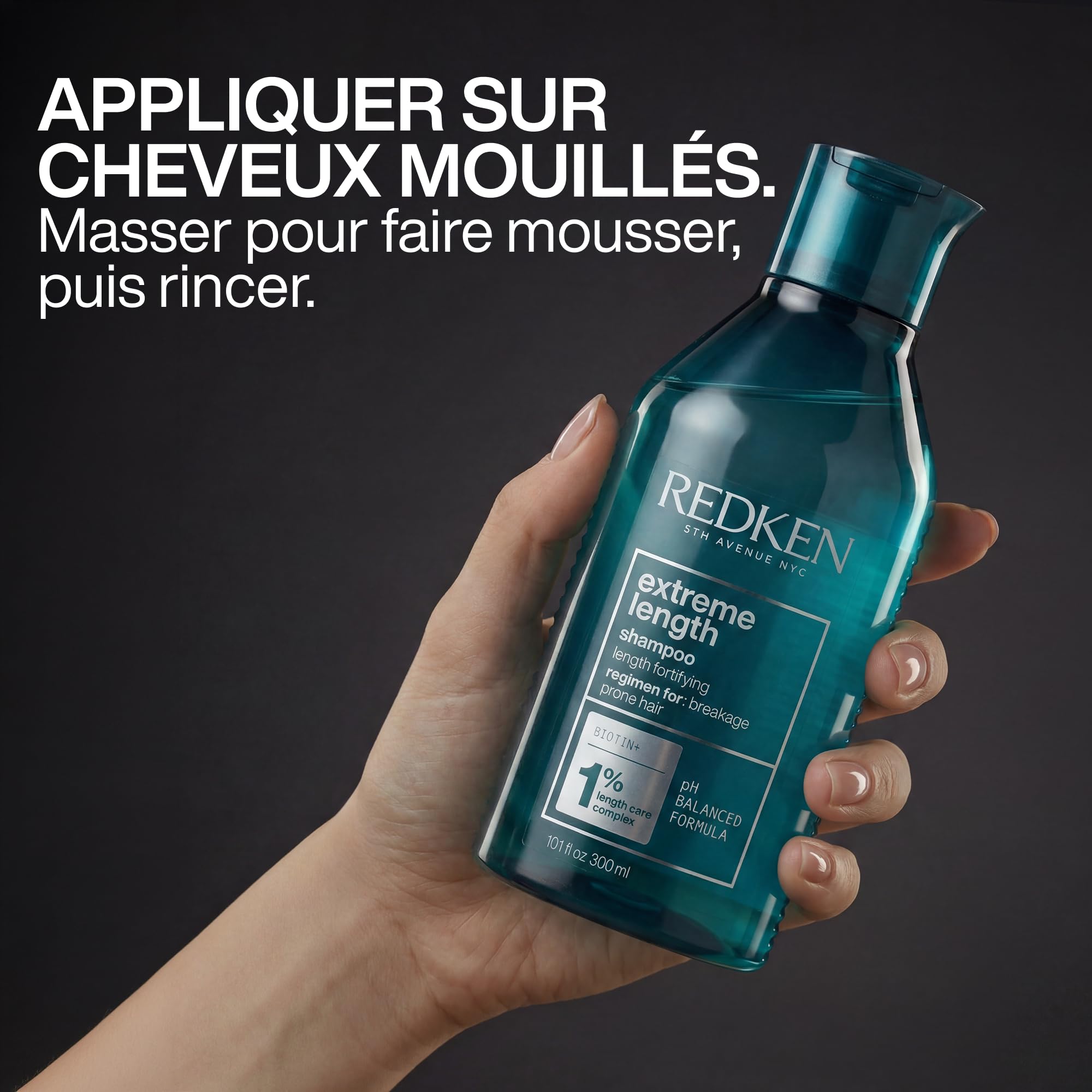 Redken Extreme Length E3460800 Szampon, Przezroczysty, 300 ml