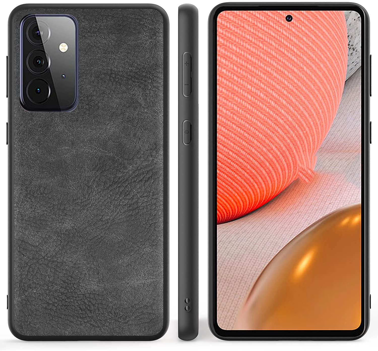 Excelsior Premium PU Leather Back Cover case with 360 Degree Full Body Protection | Shockproof for Samsung Galaxy A72 (Black) (B09887DRTB) Amazon Price History, Amazon Price Tracker