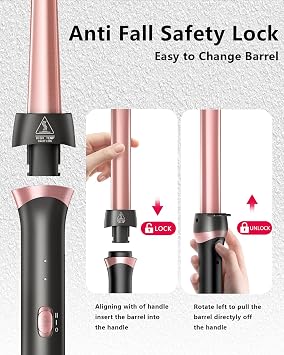 5-in-1 Curling Iron Set Curling Wand Hair Styling Tools