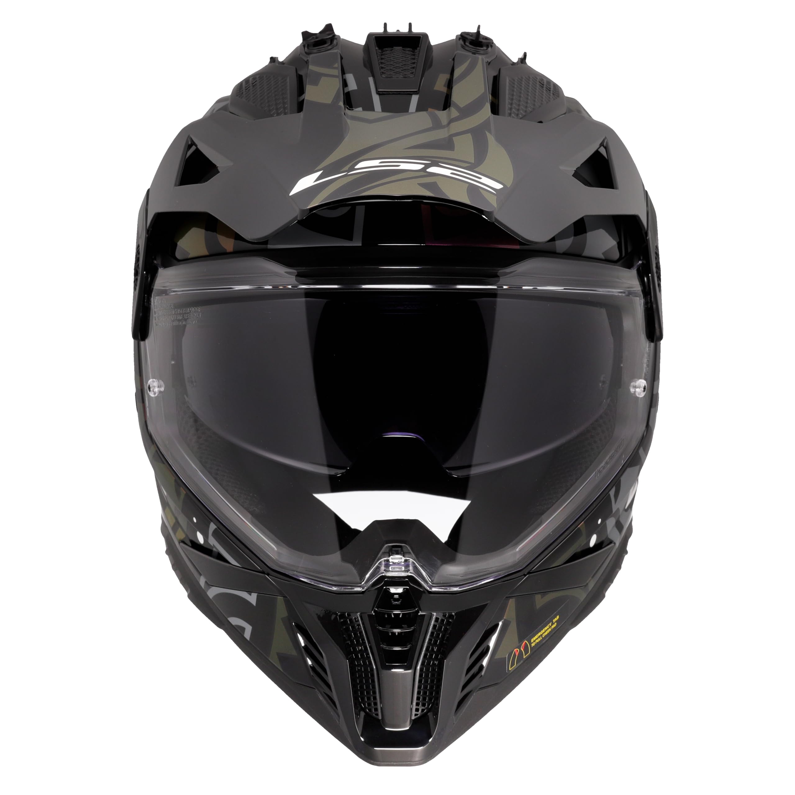 LS2, Casco Moto Cross PIONEER II RANGI Gloss Black, L