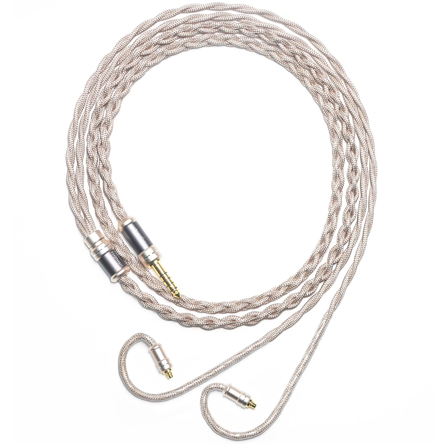 Cable IEM de cobre de cristal único 6N para auriculares Sennheiser IE900 IE600 IE300 IE200 de 4,4 mm equilibrado Hi-Fi cable de actualización de audio (enchufe de 3,5 mm)