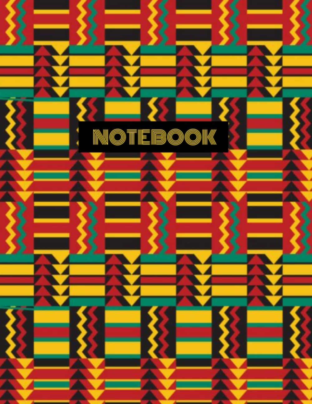 AFRICAN PRINT NOTEBOOK | Composition Notebook - College Ruled 120 Pages - Large 8.5 x 11