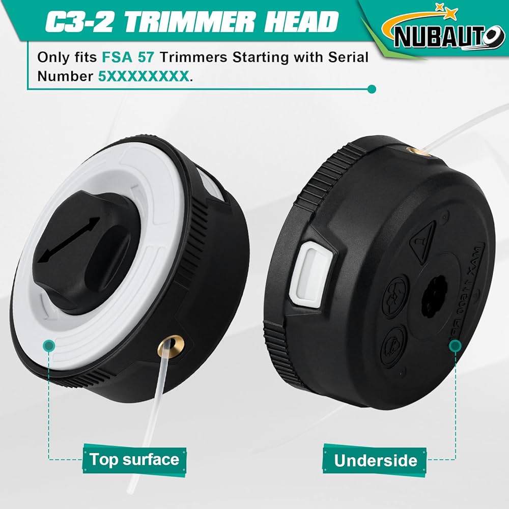 Stihl Trimmer Line 3 Pack C3-2 Replacement Spool For Autocut Stihl FSA57 String Head Replace OE # 4009 710 4305, 4009 710 4306 Weed Eater