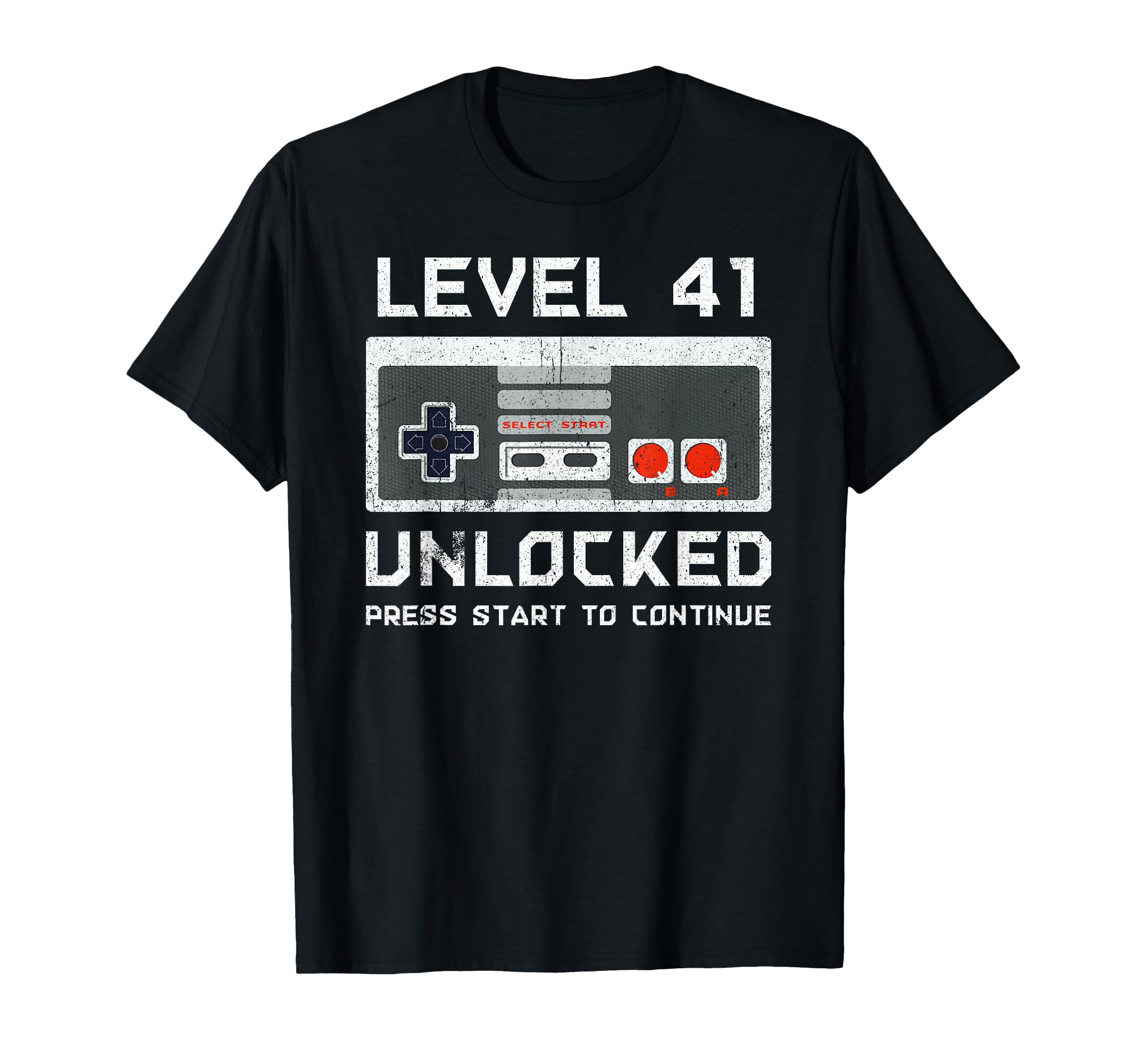 41 Year Old Forty-One Birthday Gift Level 41 Unlocked Gamer T-Shirt