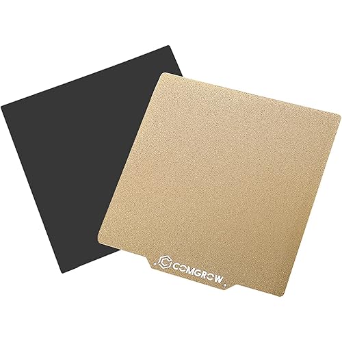 Comgrow PEI Sheet Magnetic Flexible Heated Bed, PEI Spring Steel 235x235mm for ELEGOO Neptune 3 Pro/4/Anycubic Kobra/Creality Ender 3/Ender 3 Pro/Ender 3 V2/3 V2 Neo/Ender 3 Neo/Adventurer 5M