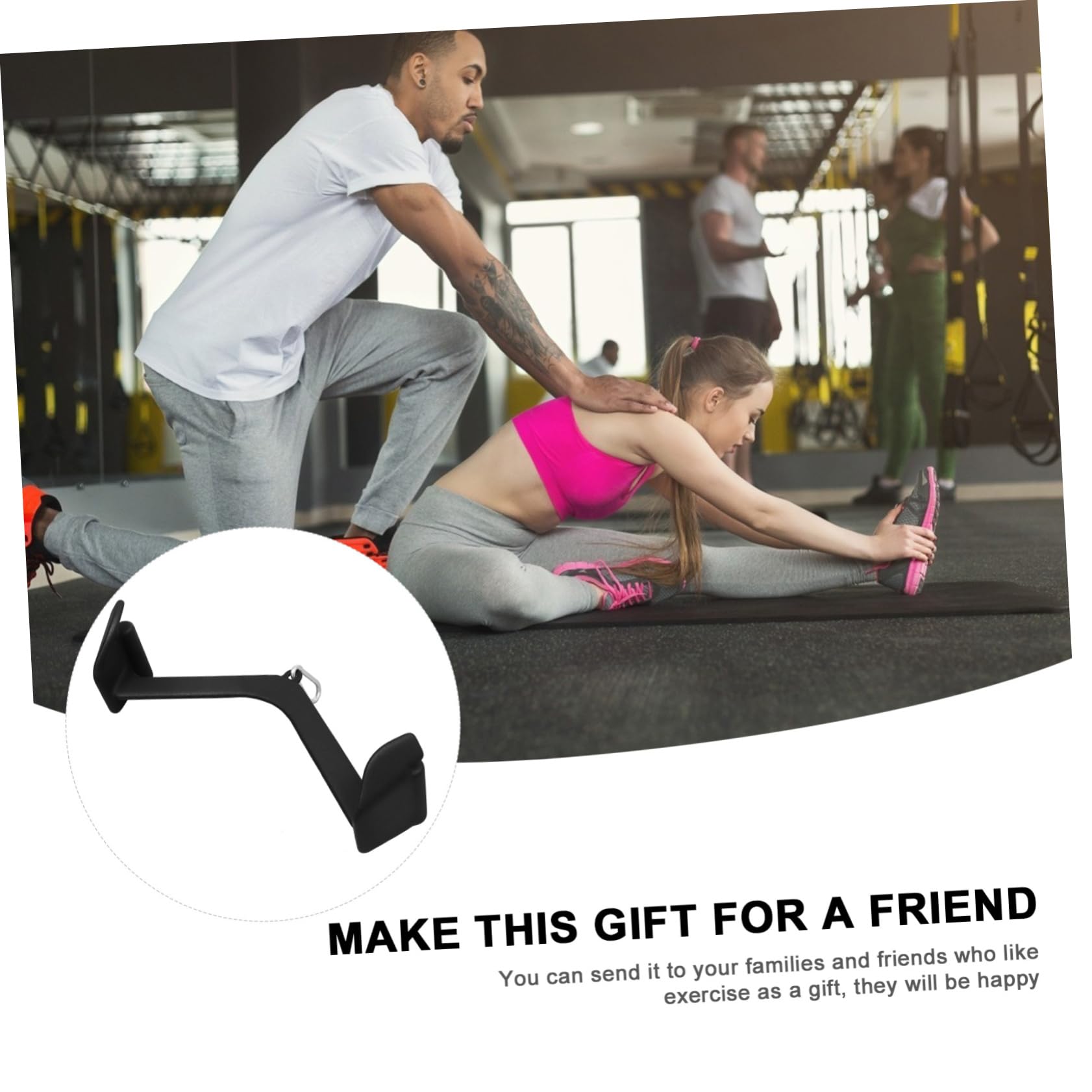 Happyyami 1Pc Fitness High Pull Bar Portable Muscle Trainer for Arm and Back Strength for Home Gym Go Workouts Structure for Maximum Safety