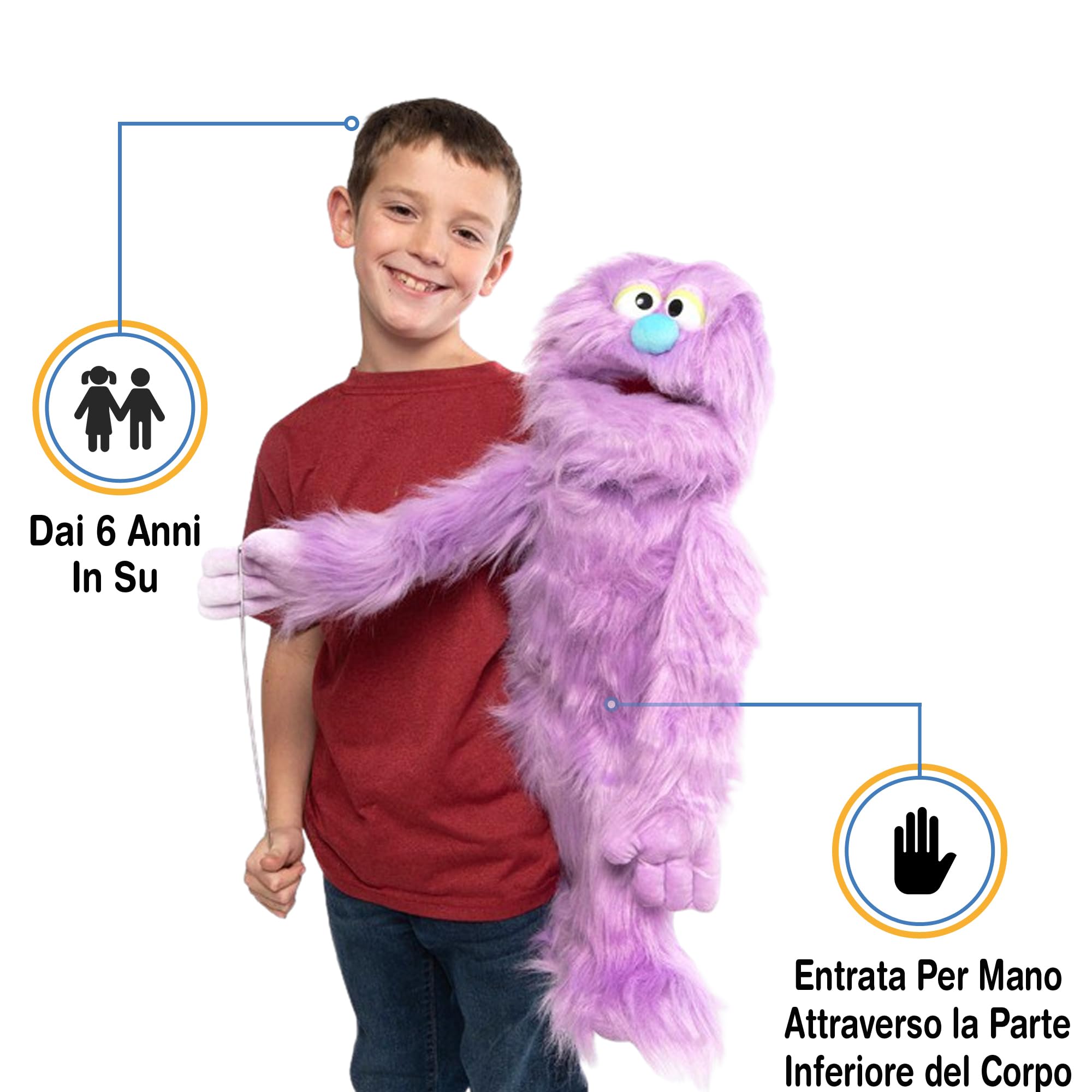 ''Monster'', 80cm Monster Puppet, Purple -Affordable Gift for your Little One! Item #DSPU-SP2005B