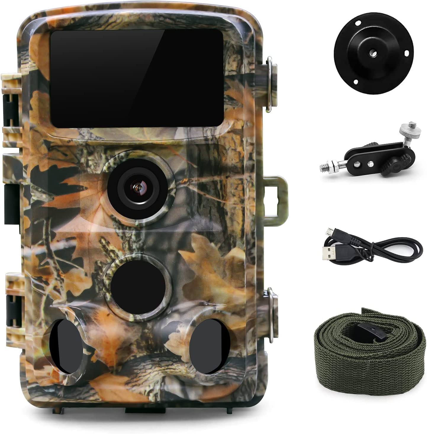 JOH Wildkamera 32MP 1520P 2,7K mit Bewegungsmelder Nachtsicht 0,2s Auslöser IPX5 wasserdichte Wildtierkamera
