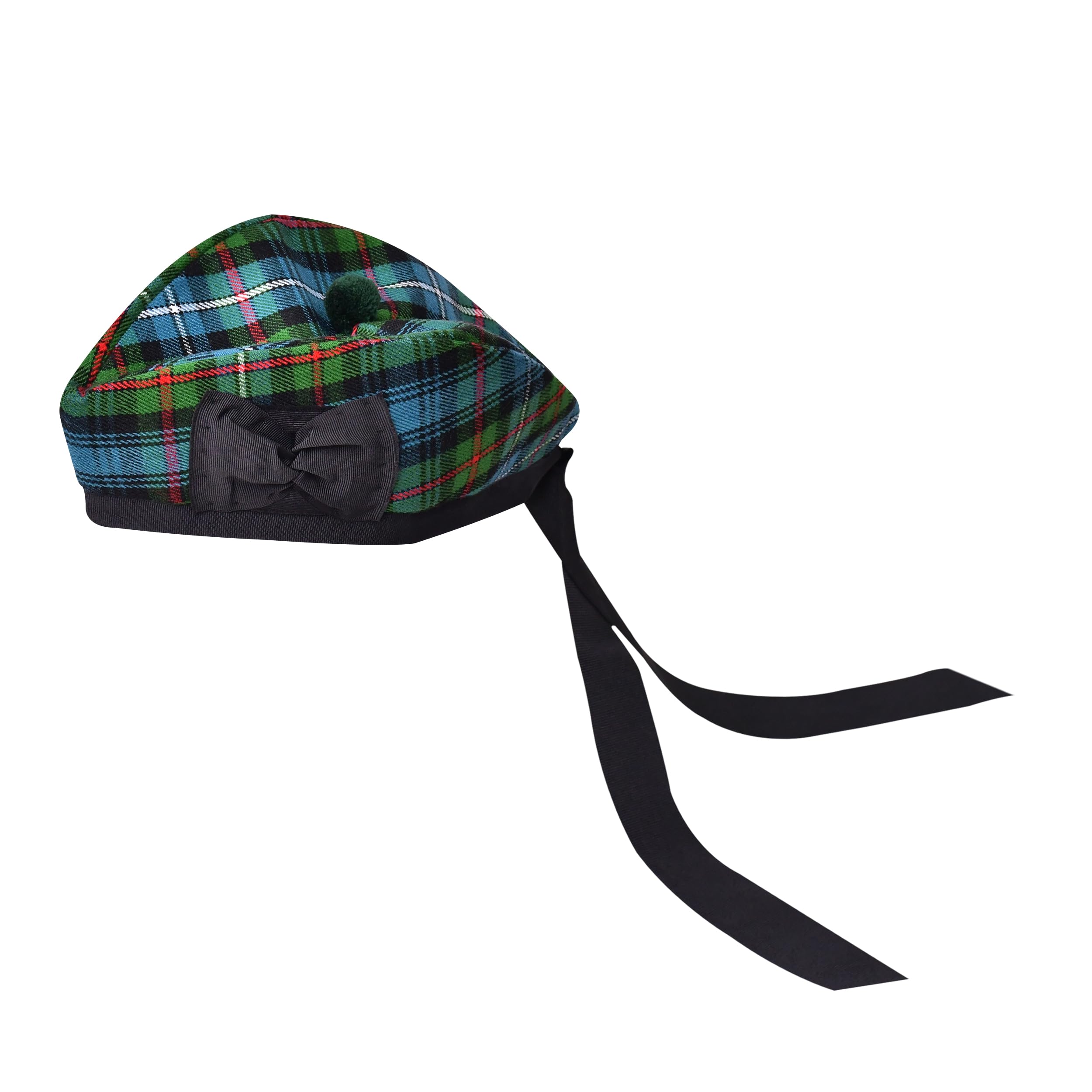 Glengarry Chapeau écossais traditionnel en laine acrylique Tartan Glengarry Accessoires pour kilts/cornemuse